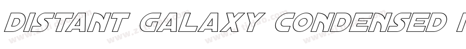 Distant Galaxy Condensed Italic字体转换